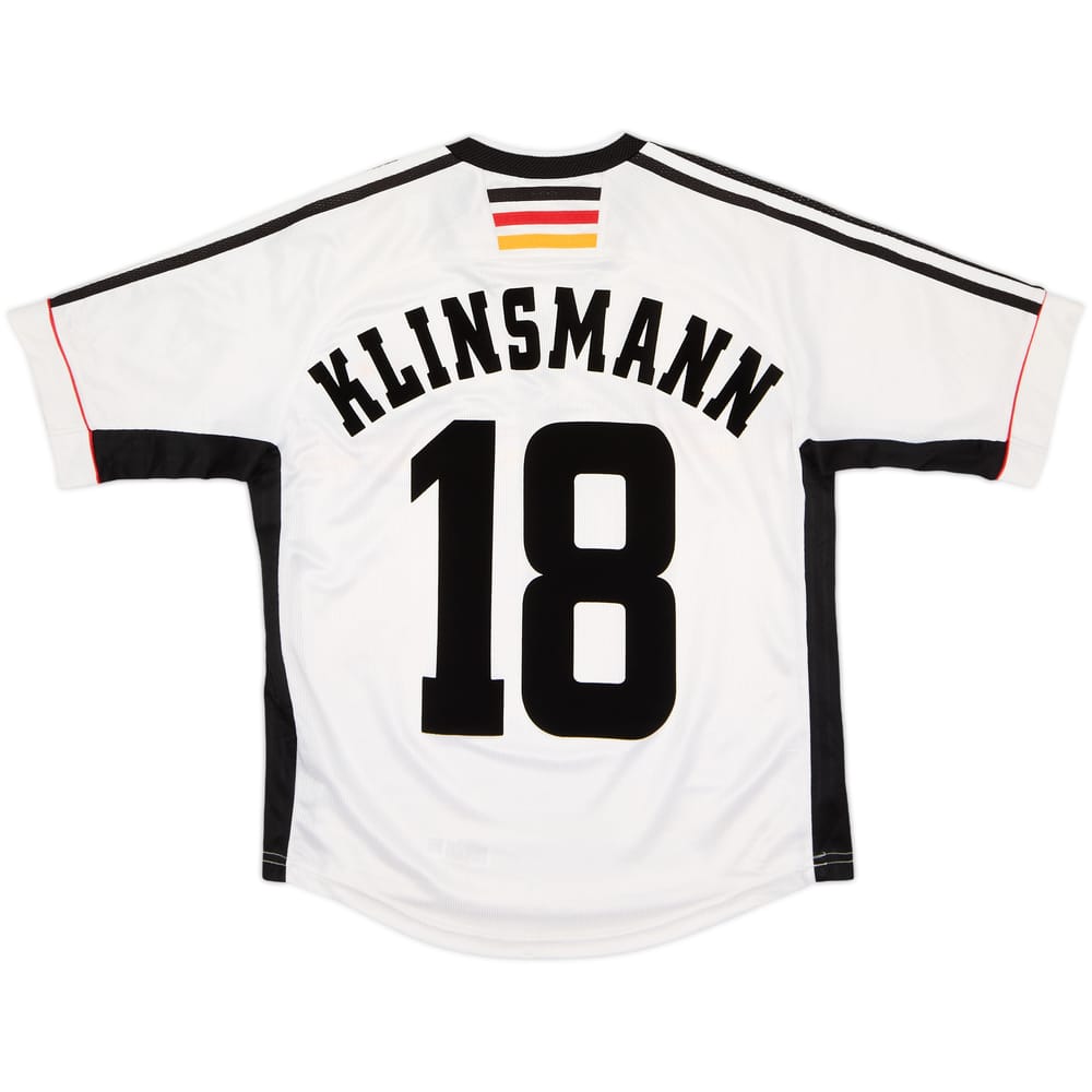 1998-00 Germany Home Shirt Klinsmann #18 (Y)