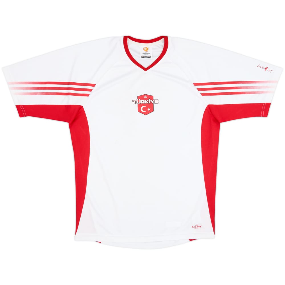 Camiseta adidas Euro 2004 de entrenamiento de Turkey 2004-06 - 9/10 - (M)