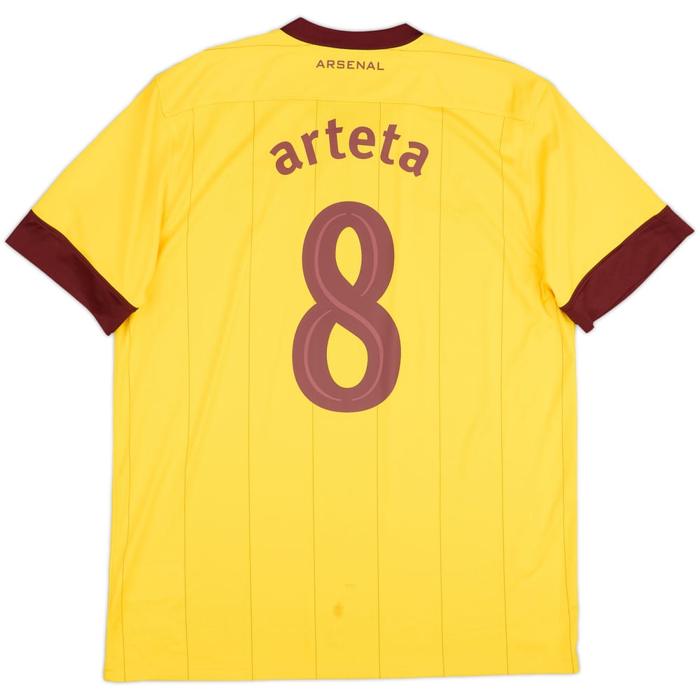 2010-13 Arsenal Visitante Camiseta Arteta #8 - 7/10 - (L)