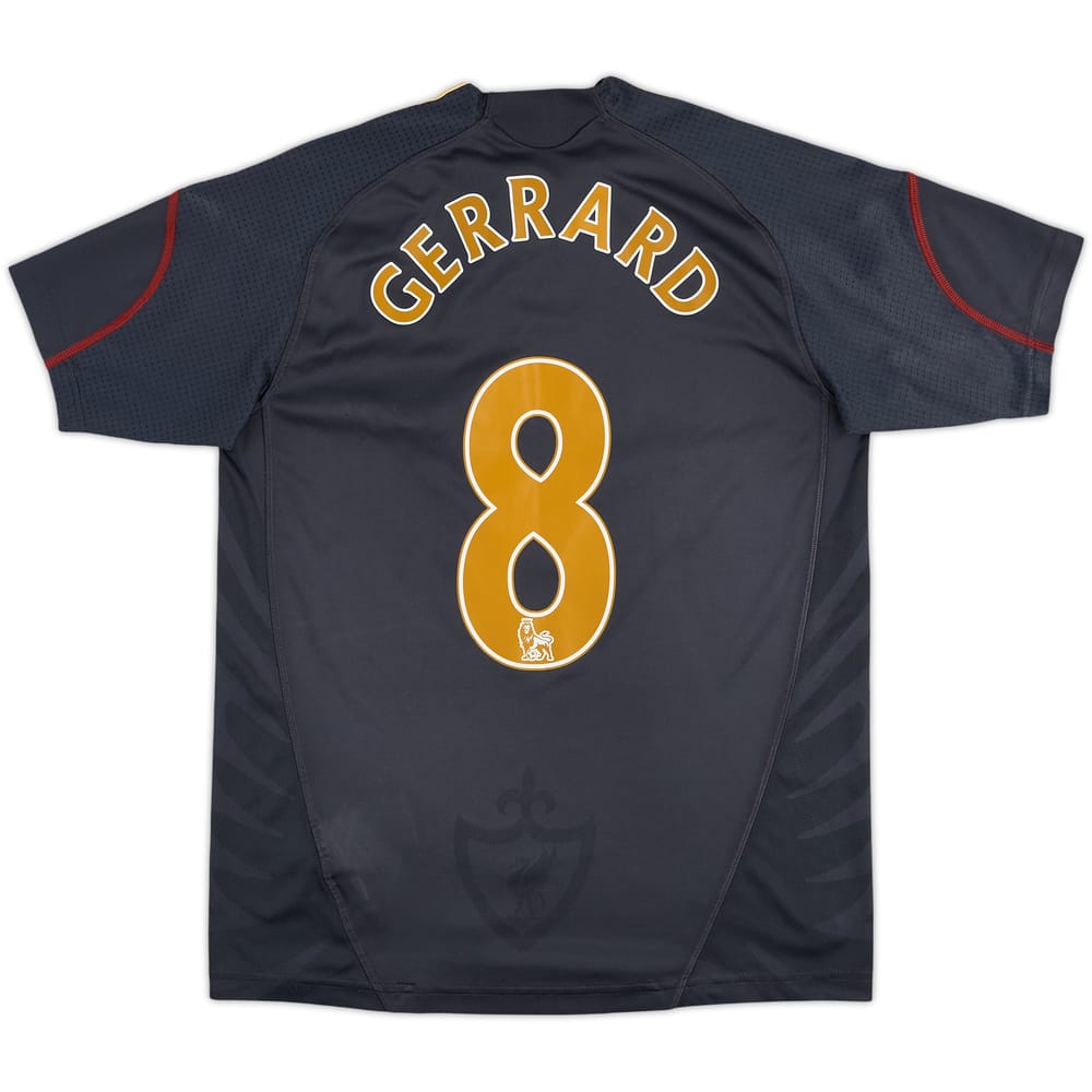 2009-10 Liverpool Away Shirt Gerrard #8 - 10/10 - (L.Boys)