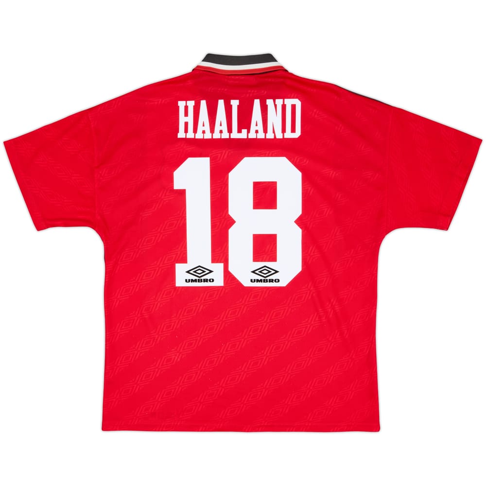 1994-96 Nottingham Forest Home Shirt Haaland #18 - 8/10 - (L)