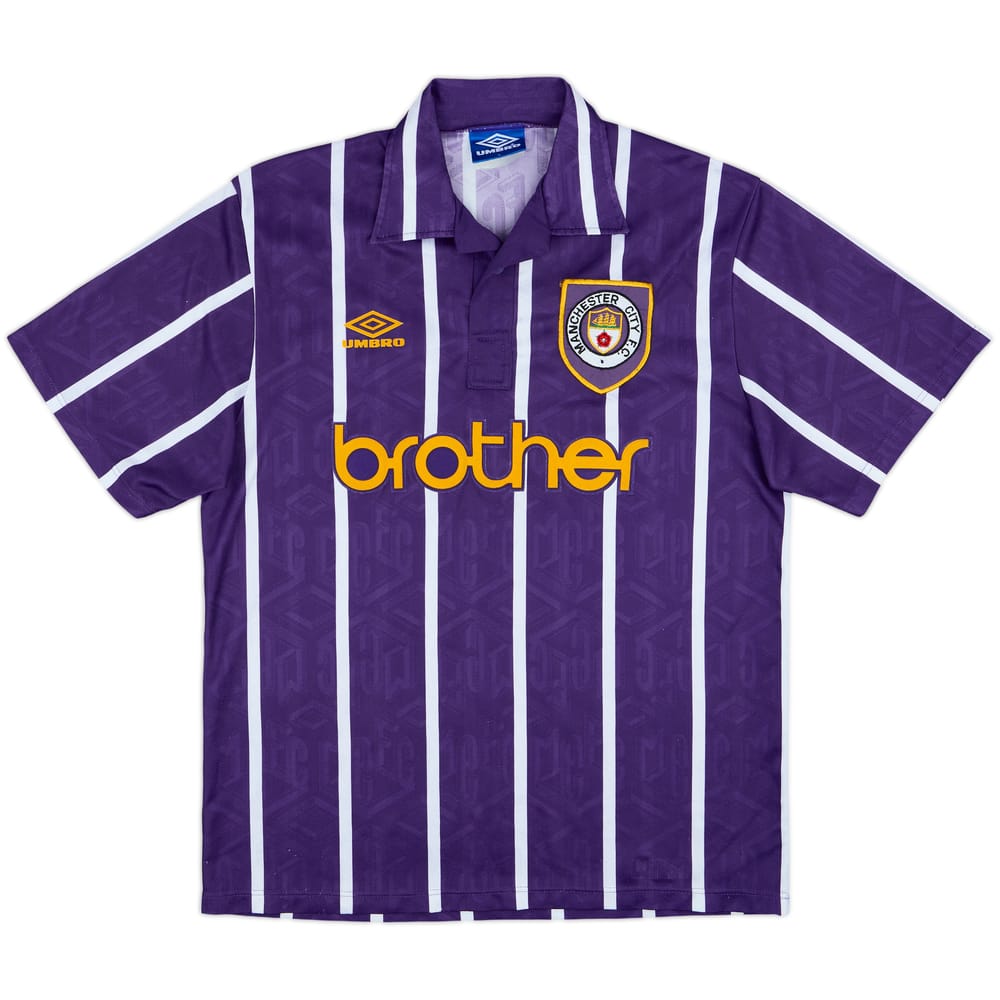 1993-94 Manchester City Camiseta de visitante - 8/10 - (L)