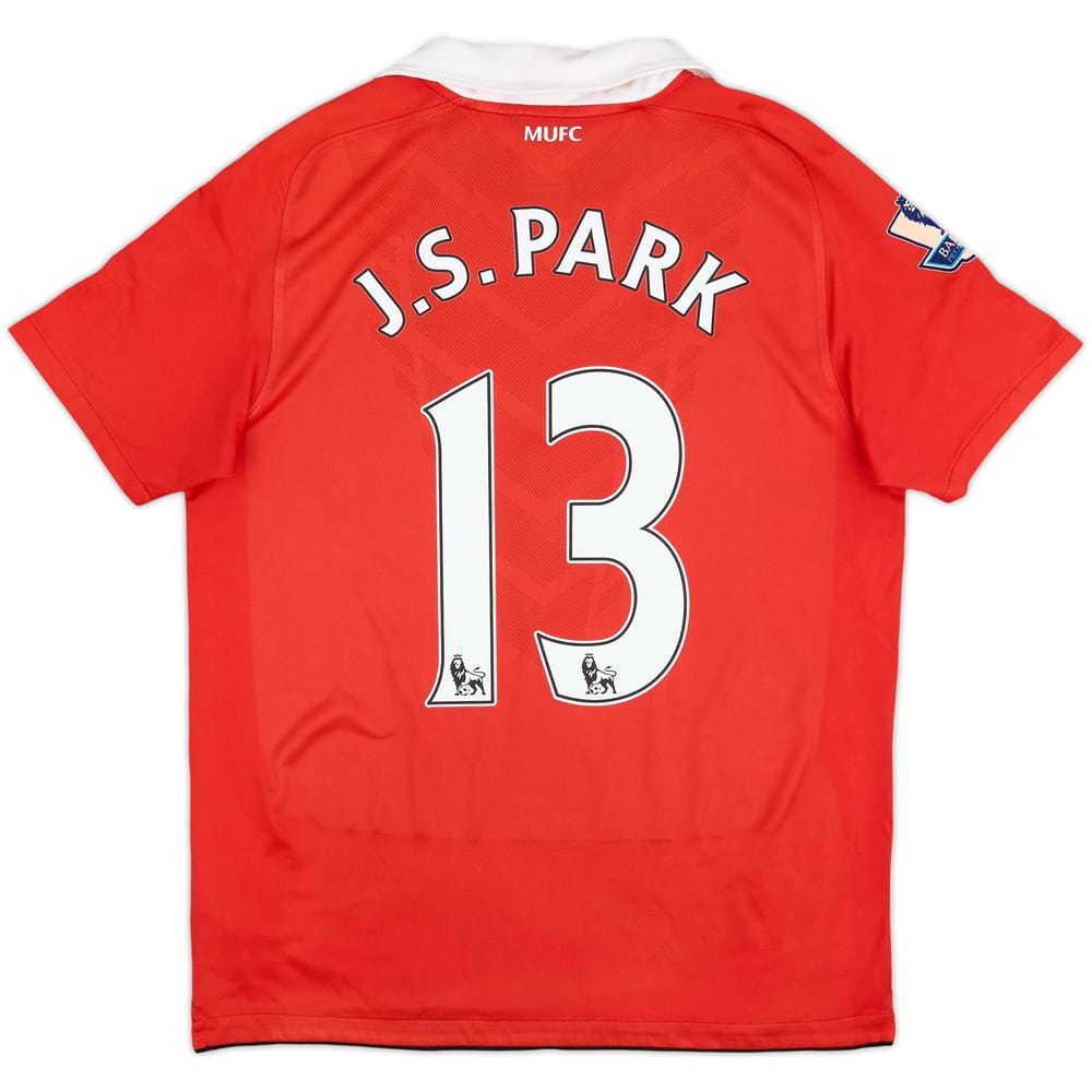 2010-11 Manchester United Home Shirt J.S.Park #13 - 8/10 - (XL.Boys)
