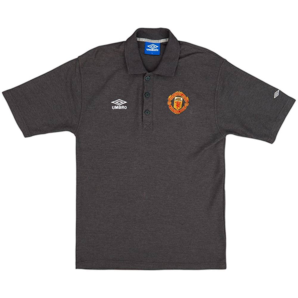 1996-97 Manchester United Umbro Polo Shirt - 8/10 - (L)
