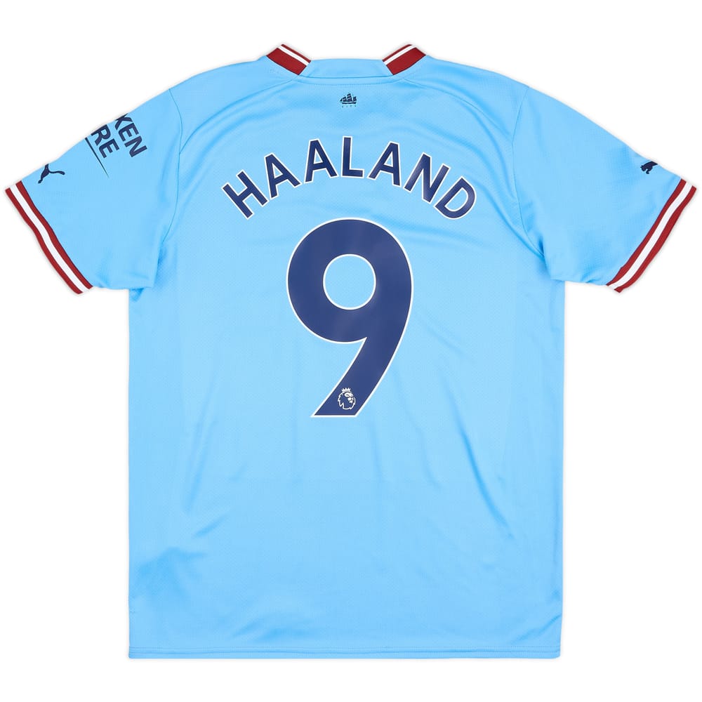 2022-23 Manchester City Home Shirt Haaland #9 - 9/10 - (M)