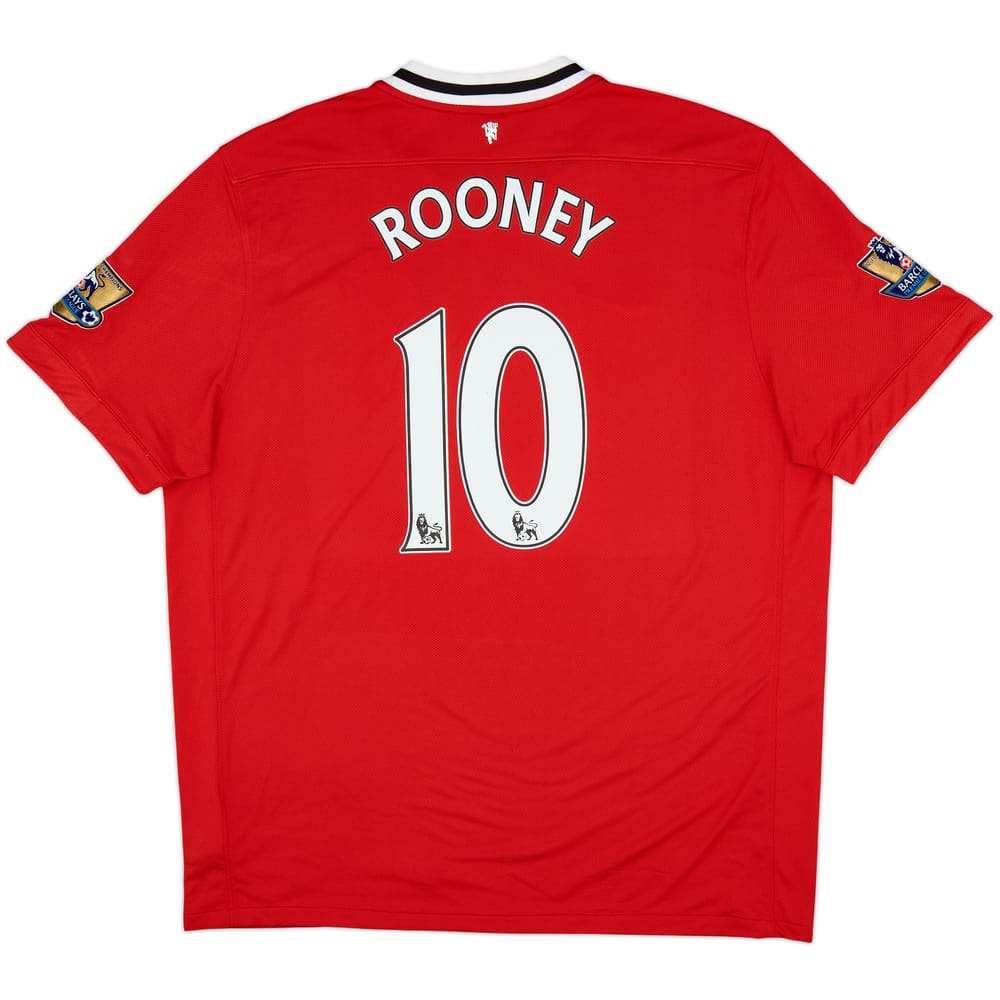 2011-12 Manchester United Home Shirt Rooney #10 - 7/10 - (XXL)