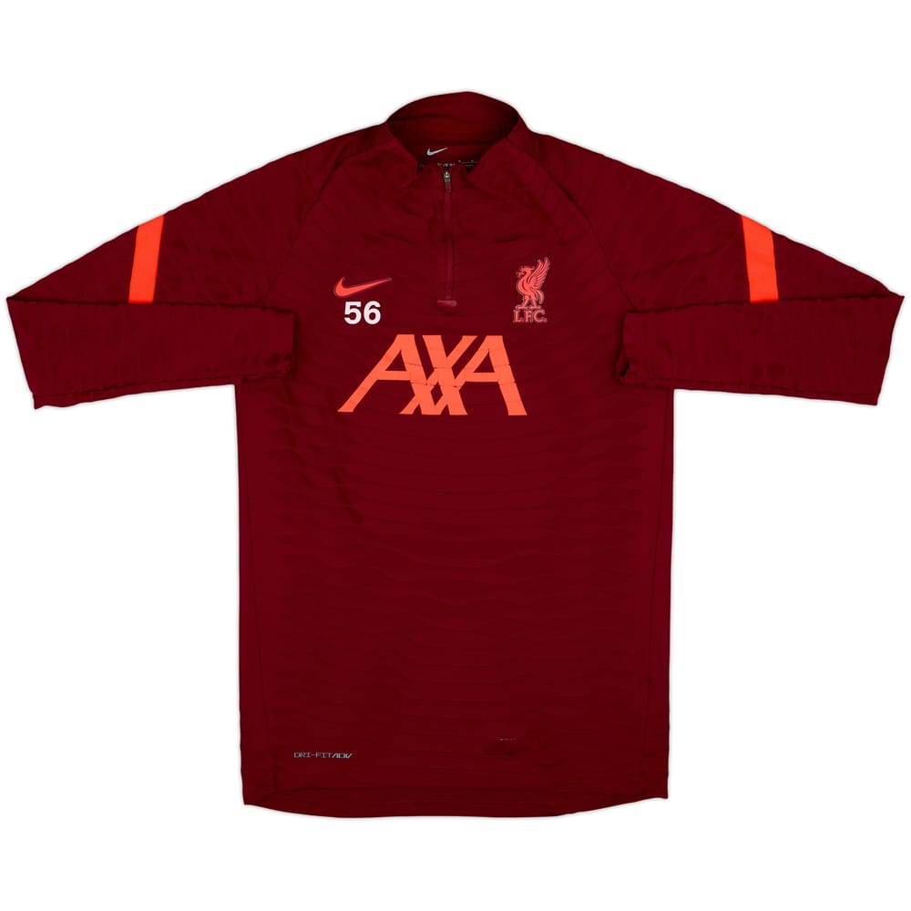2021-22 Liverpool Nike Player Issue 1/4 Zip Drill Top #56 - 5/10 - (M)