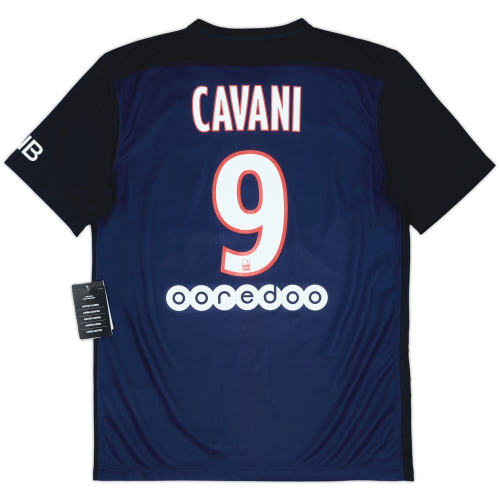 2015-16 Paris Saint-Germain Home Shirt Cavani #9 (M)