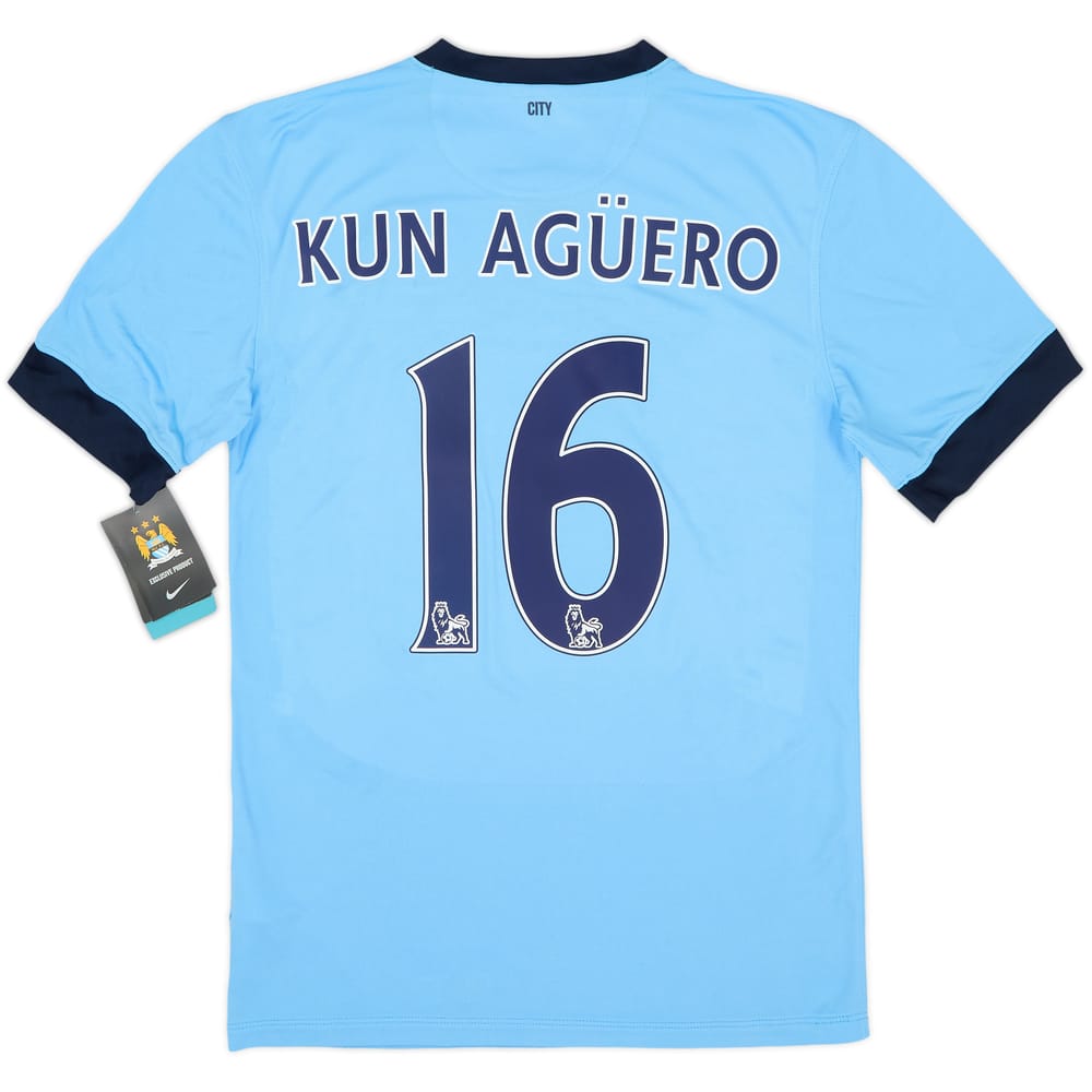 Camiseta de local del Manchester City 2014-15 Kun Aguero #16 (S)