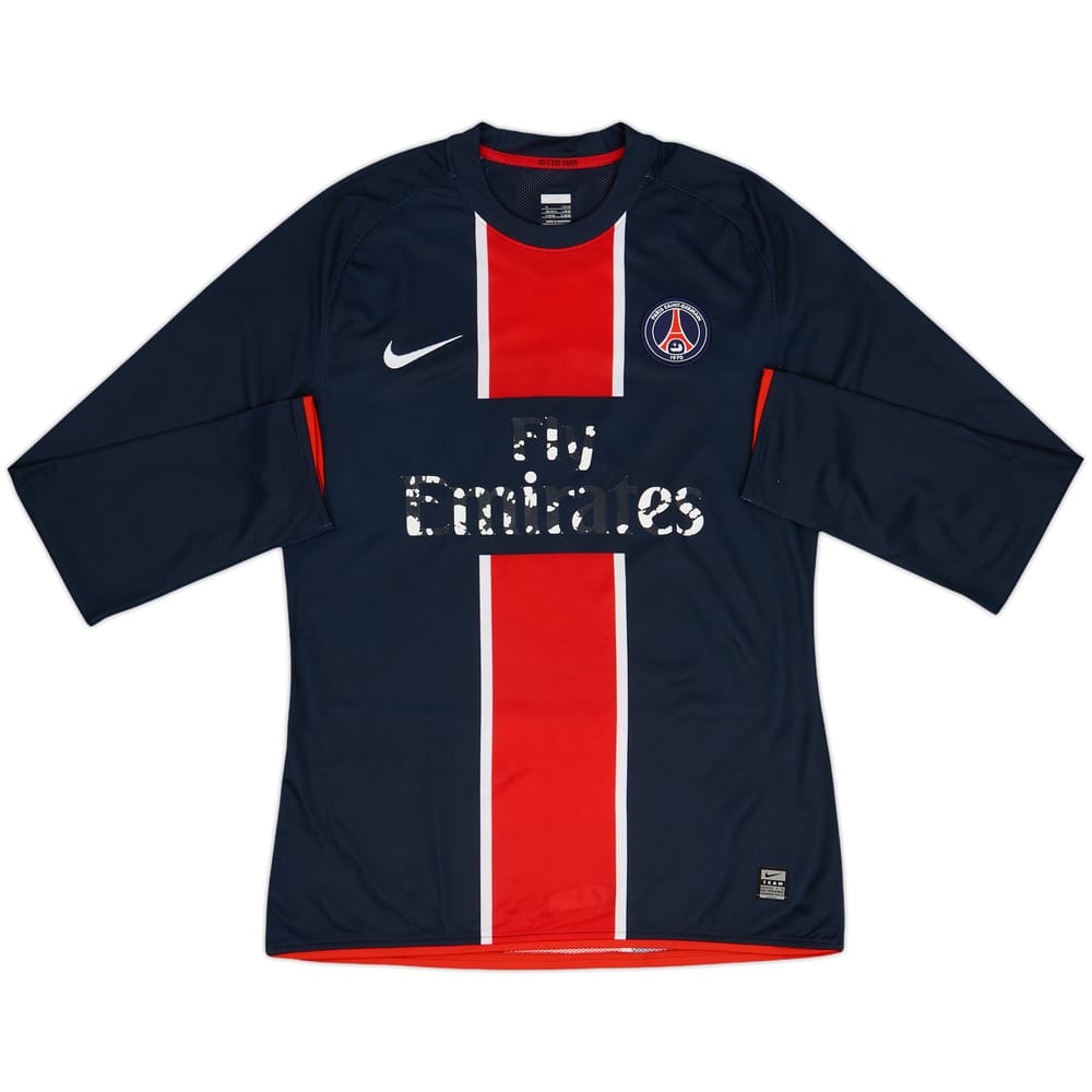 Camiseta de local versión jugador de manga larga del Paris Saint-Germain 2008-09 - 3/10 - (M)