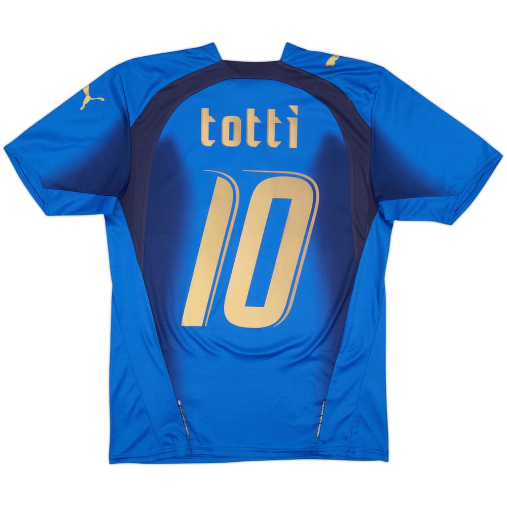 2006 Italy Basic Home Shirt Totti #10 - 6/10 - (S)