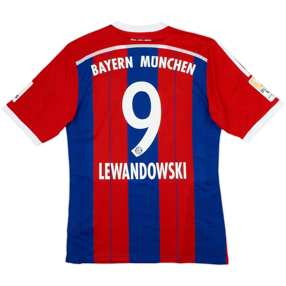 2014-15 Bayern Munich Home Shirt Lewandowski #9 - 7/10 - (L)
