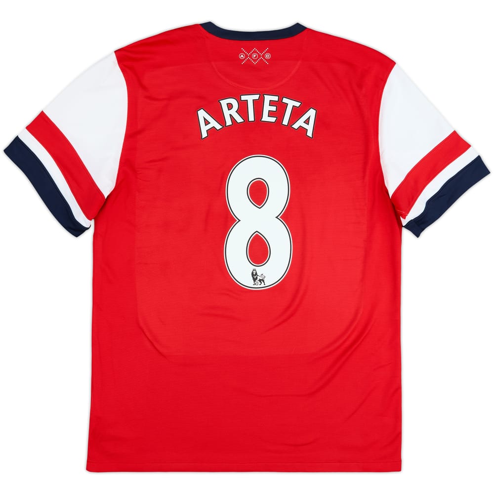 2012-14 Arsenal Home Shirt Arteta #8 - 6/10 - (L)