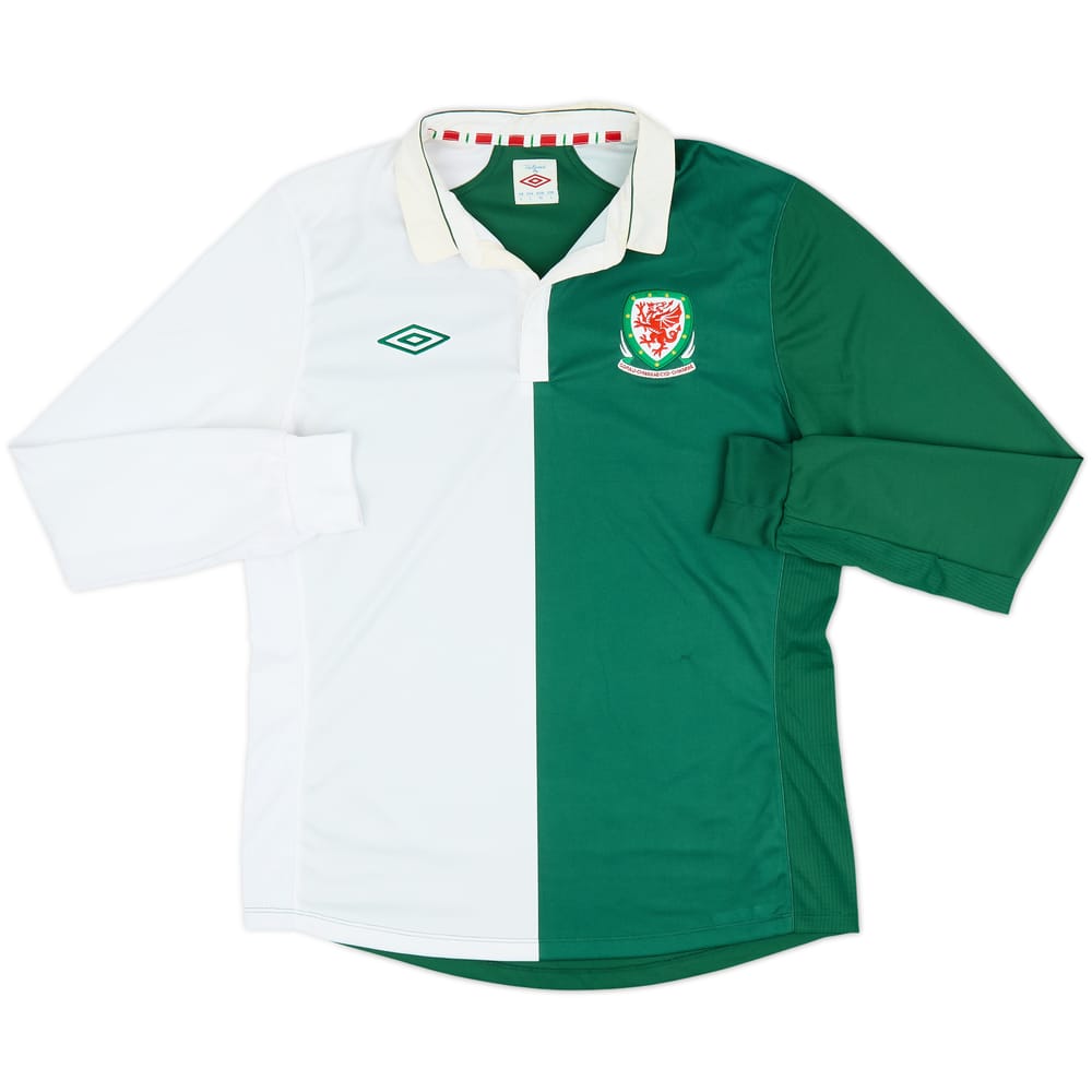 2012-14 Wales Away L/S Shirt - 7/10 - (L)