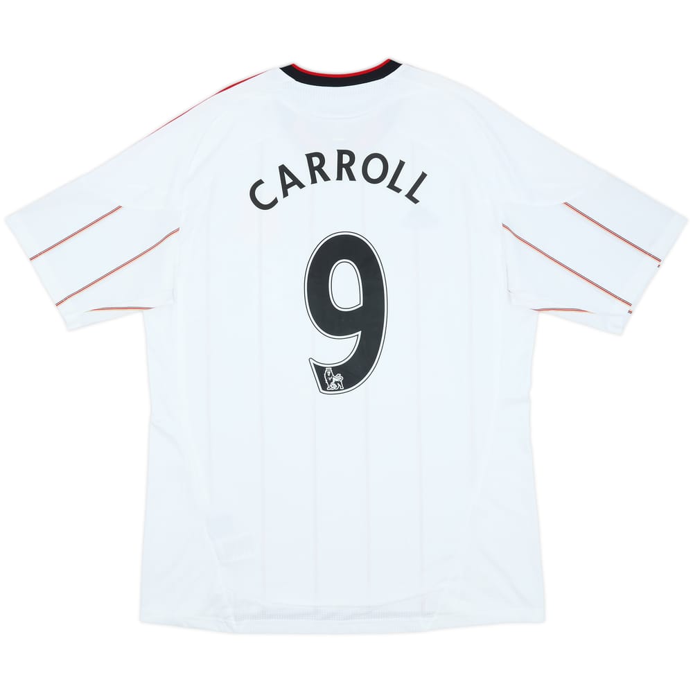 2010-11 Liverpool Away Shirt Carroll #9 - 7/10 - (L)