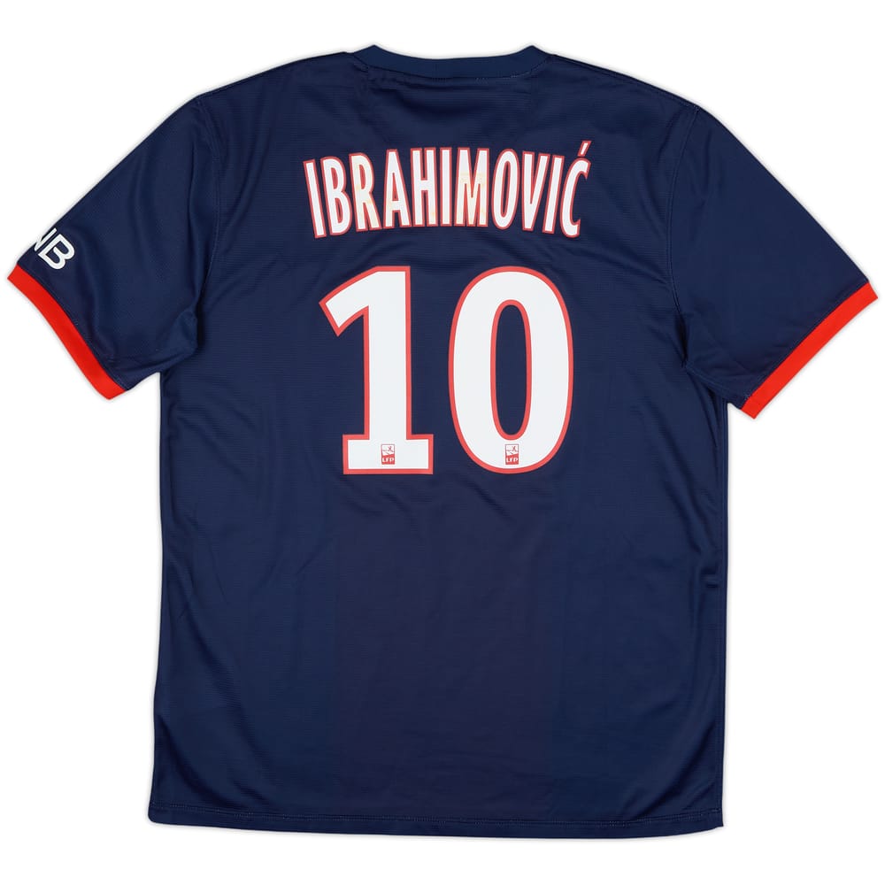 2013-14 Paris Saint-Germain Home Shirt Ibrahimovic #10 - 6/10 - (L)