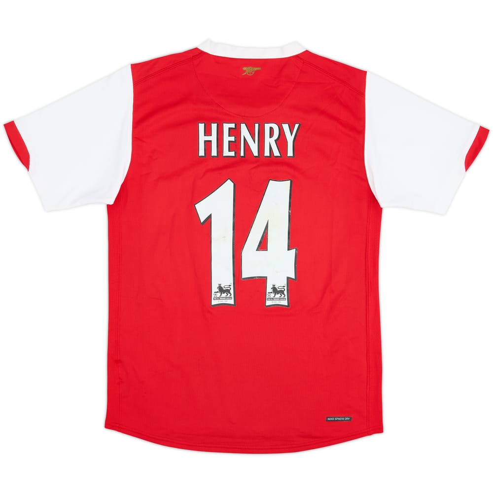 2006-08 Arsenal Home Shirt Henry #14 - 6/10 - (S)