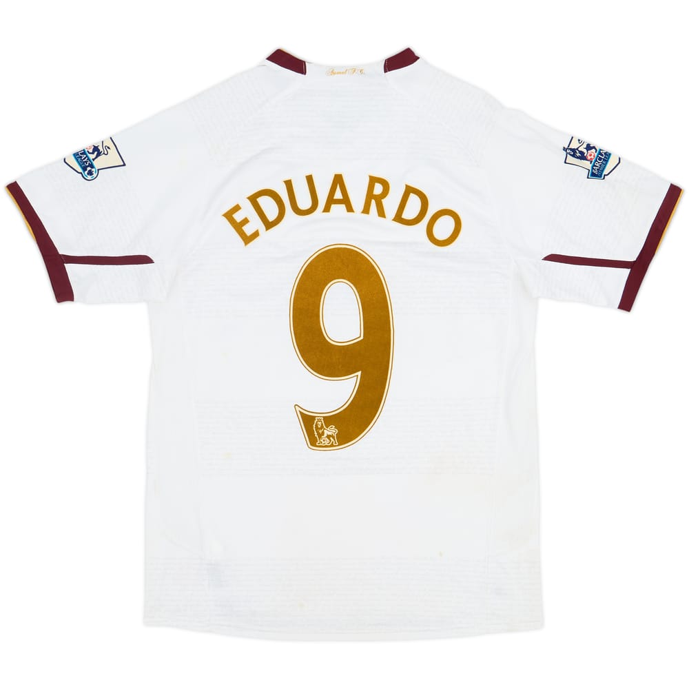 Camiseta de visitante del Arsenal 2007-08 Eduardo #9 - 6/10 - (S)