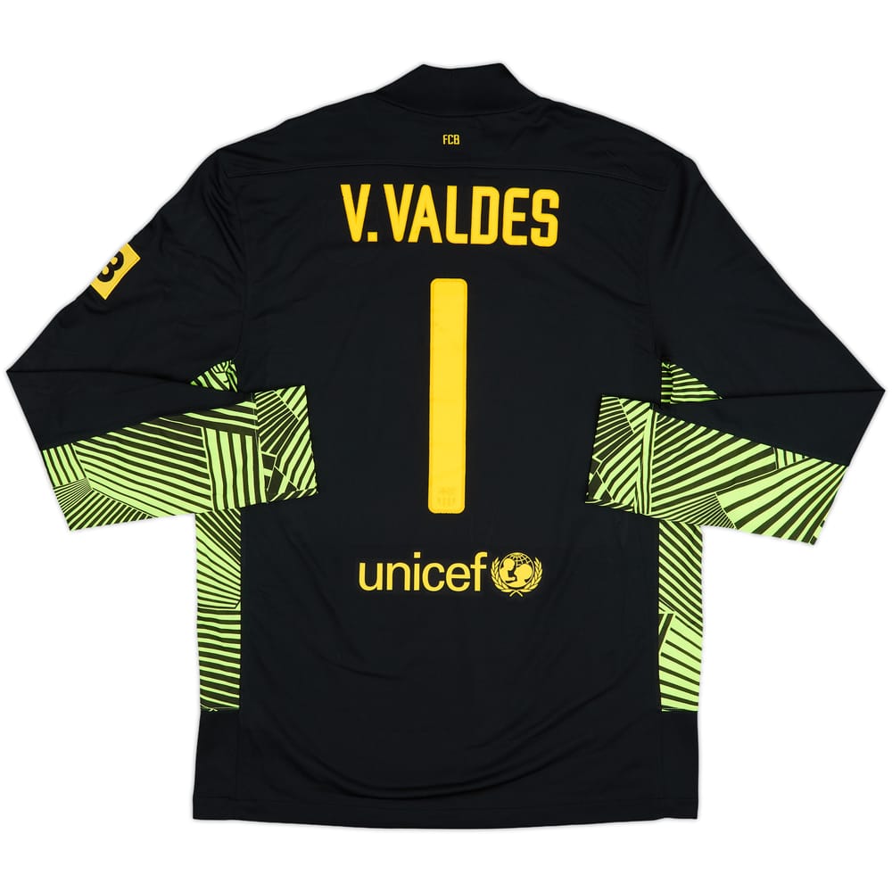 2011-12 Barcelona GK Shirt V.Valdes #1 - 7/10 - (L)