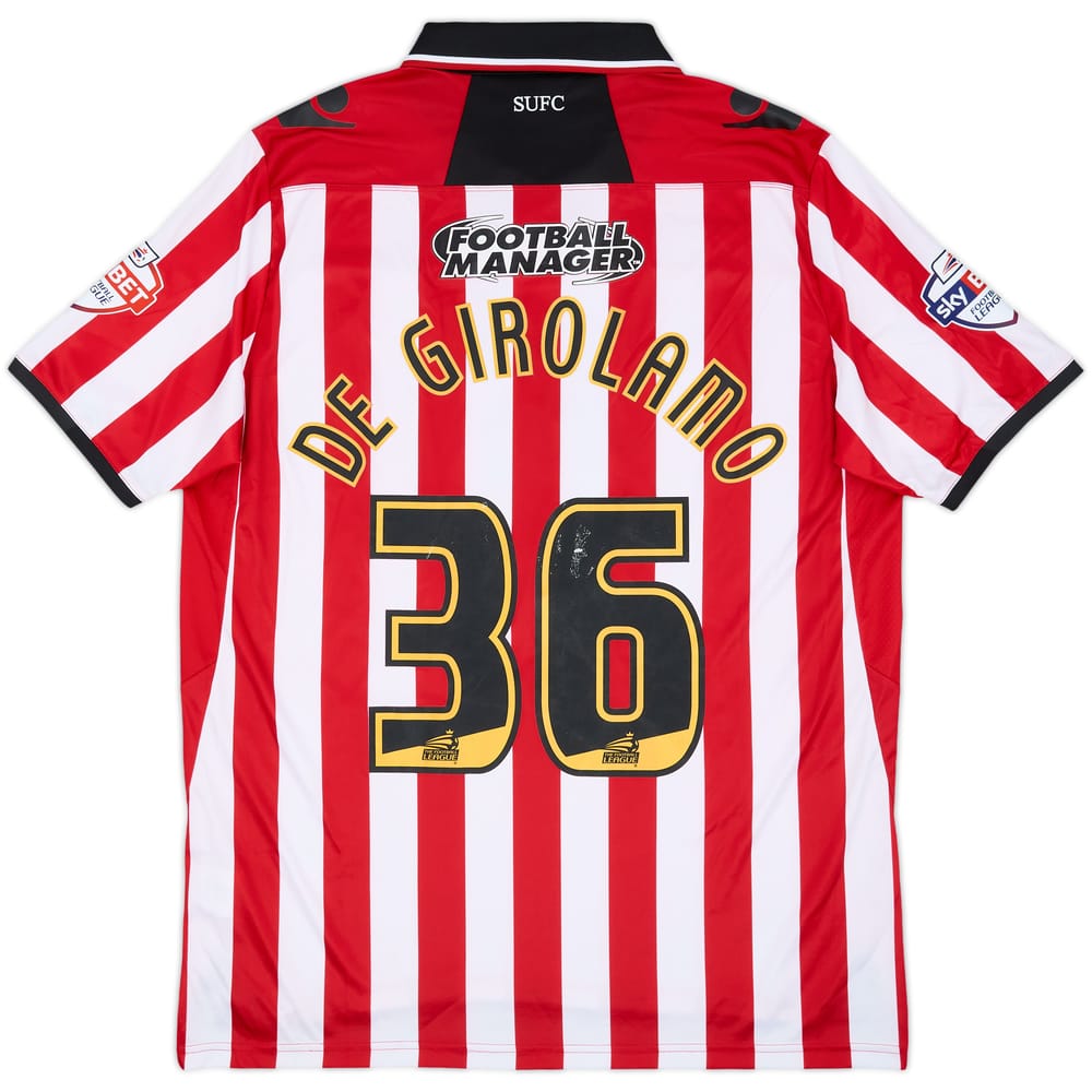 2013-14 Sheffield United Home Shirt De Girolamo #36 - 6/10 - (L)