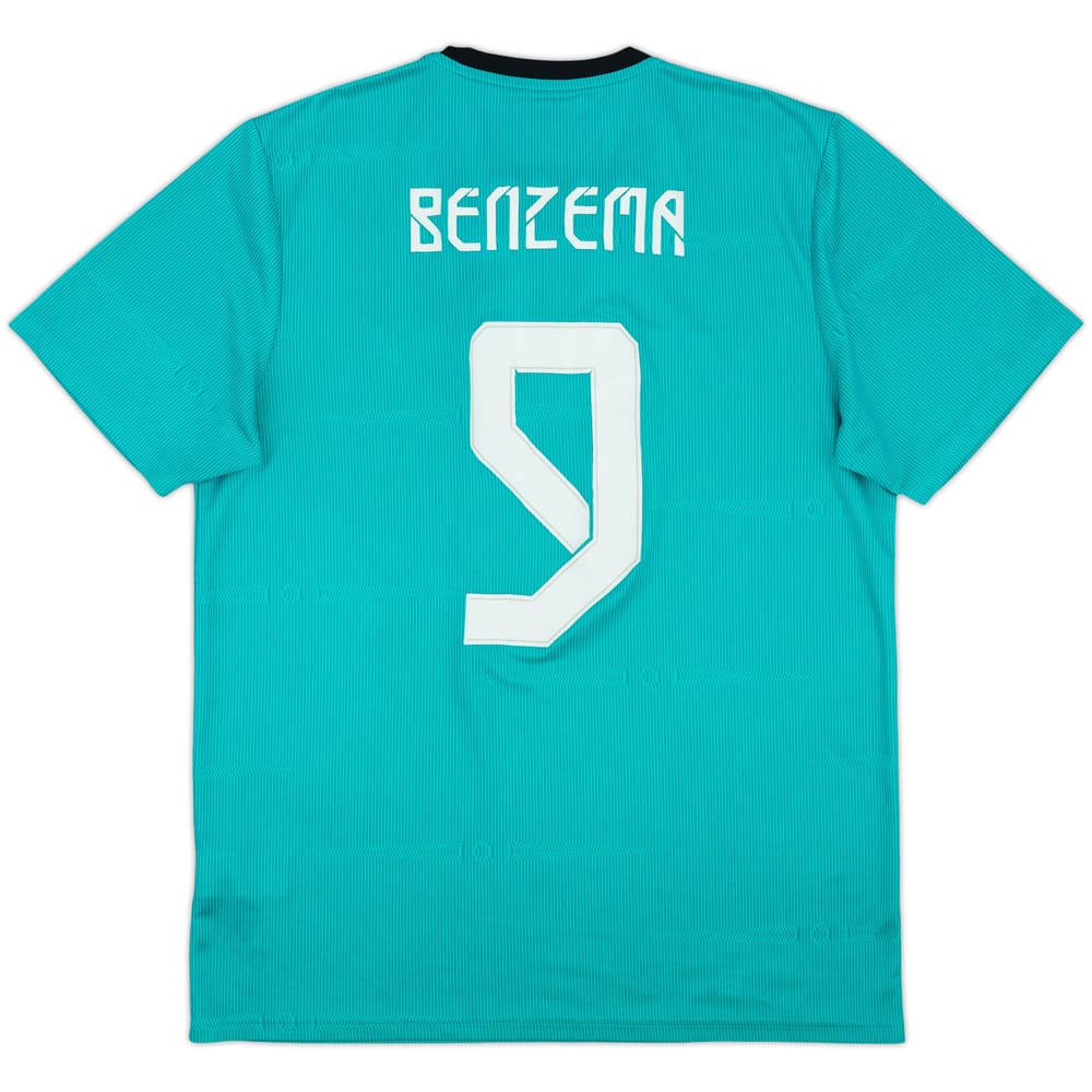 2021-22 Real Madrid Third Shirt Benzema #9 - 6/10 - (L)