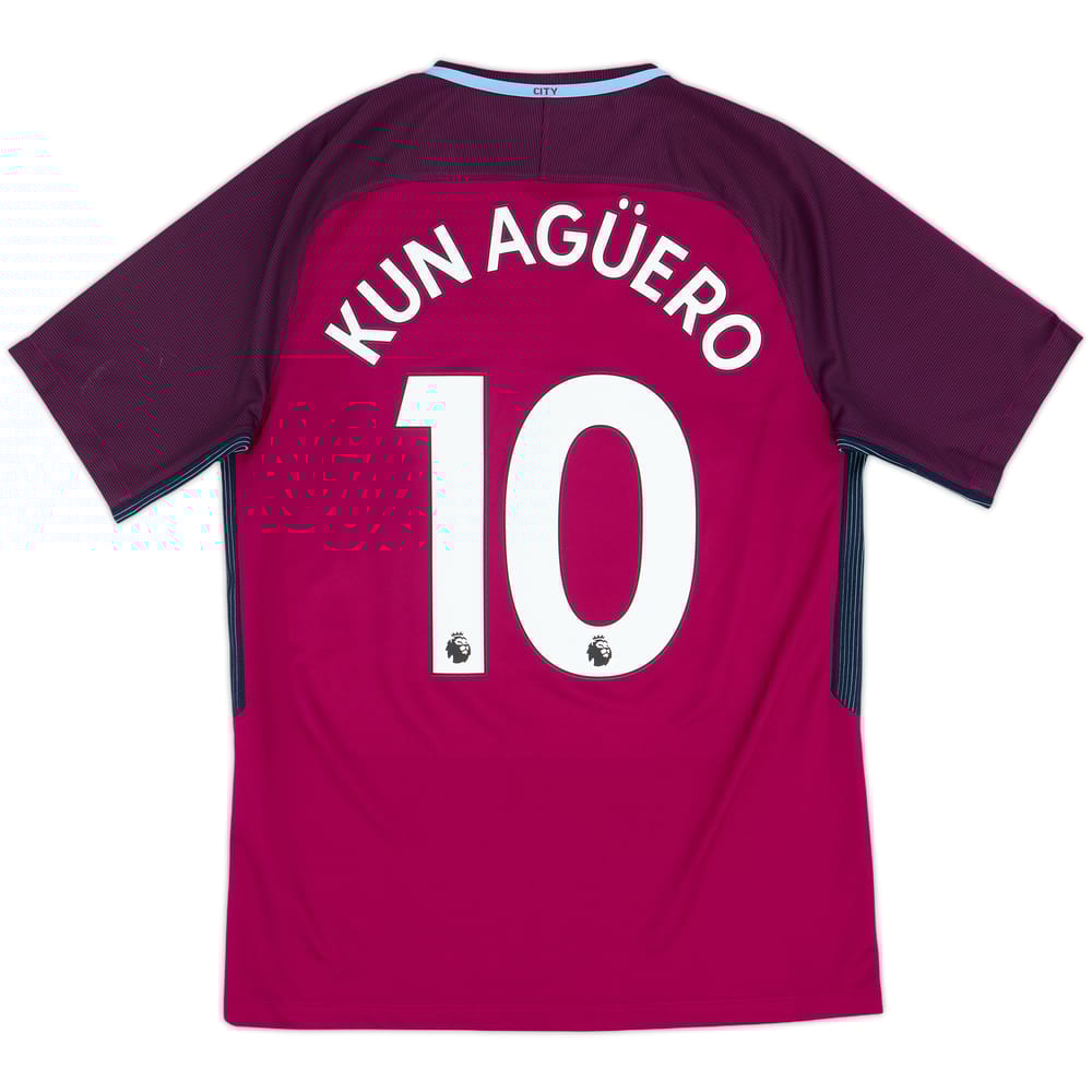2017-18 Manchester City Away Shirt Kun Aguero #10 - 8/10 - (M)