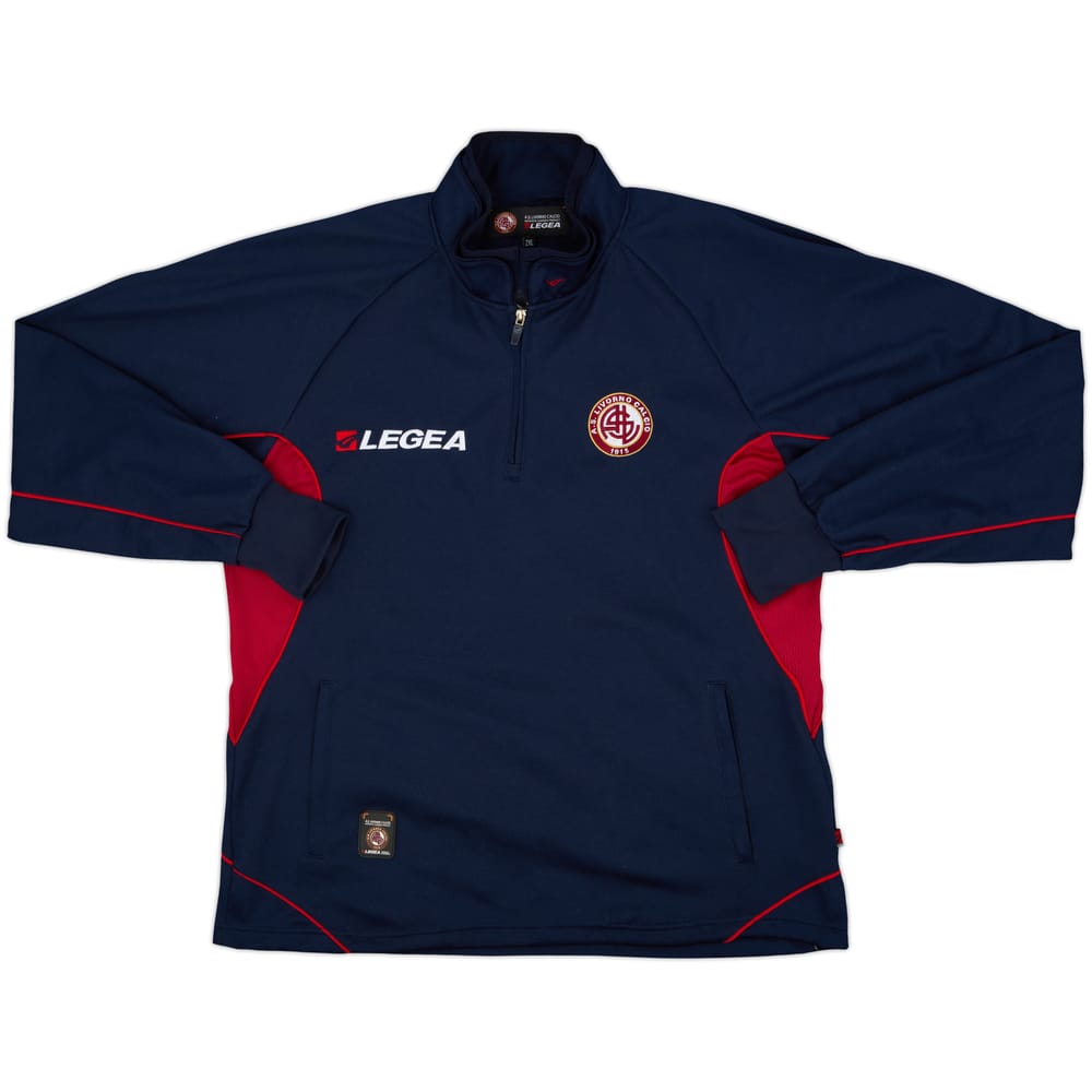 2006-07 Livorno Legea 1/4 Zip Training Top - 8/10 - (XXL)