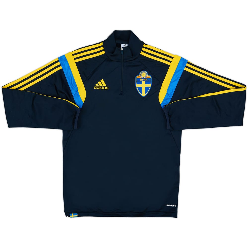 2014-15 Sweden adidas 1/4 Zip Drill Top - 8/10 - (S)