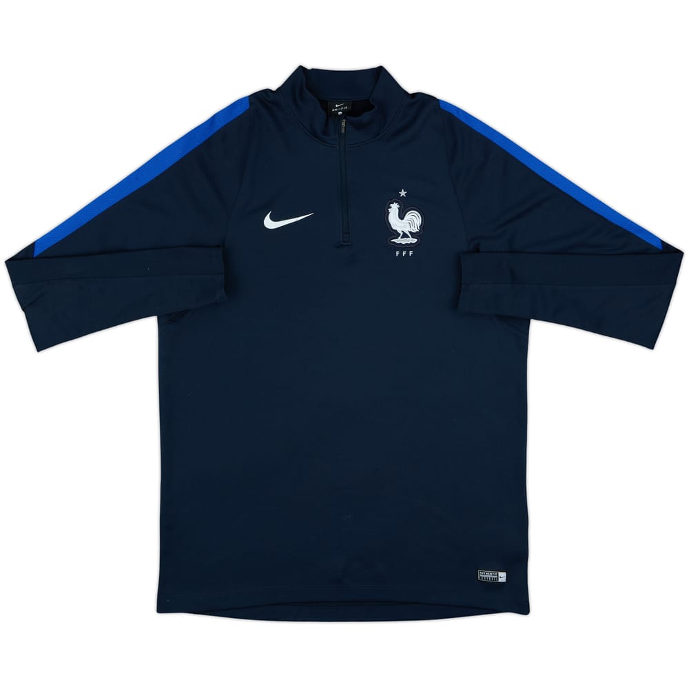 2017-18 France Nike 1/4 Zip Drill Top - 8/10 - (L)