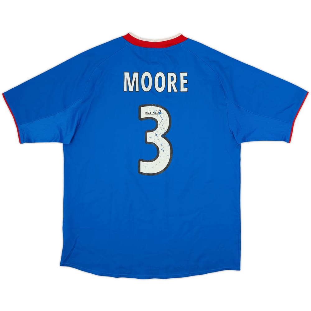 2003-05 Rangers Home Shirt Moore #3 - 5/10 - (L)