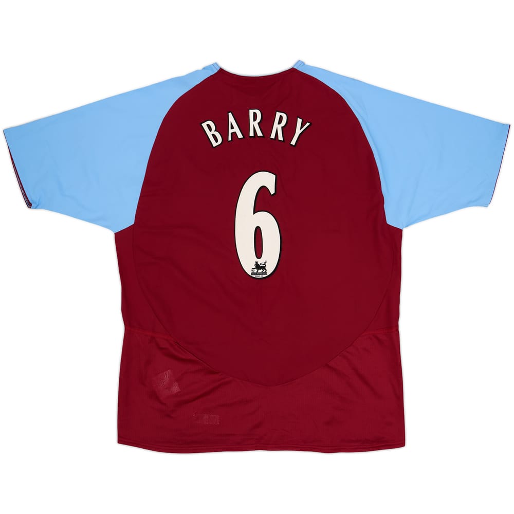 2003-04 Aston Villa Home Shirt Barry #6 - 8/10 - (L)
