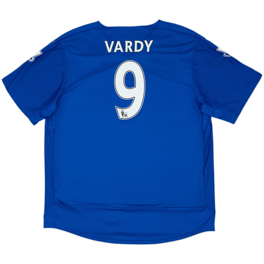 2015-16 Leicester Home Shirt Vardy #9 - 9/10 - (3XL)