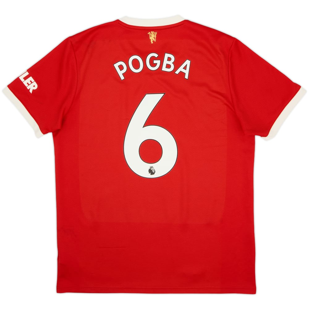 2021-22 Manchester United Home Shirt Pogba #6 - 7/10 - (L)