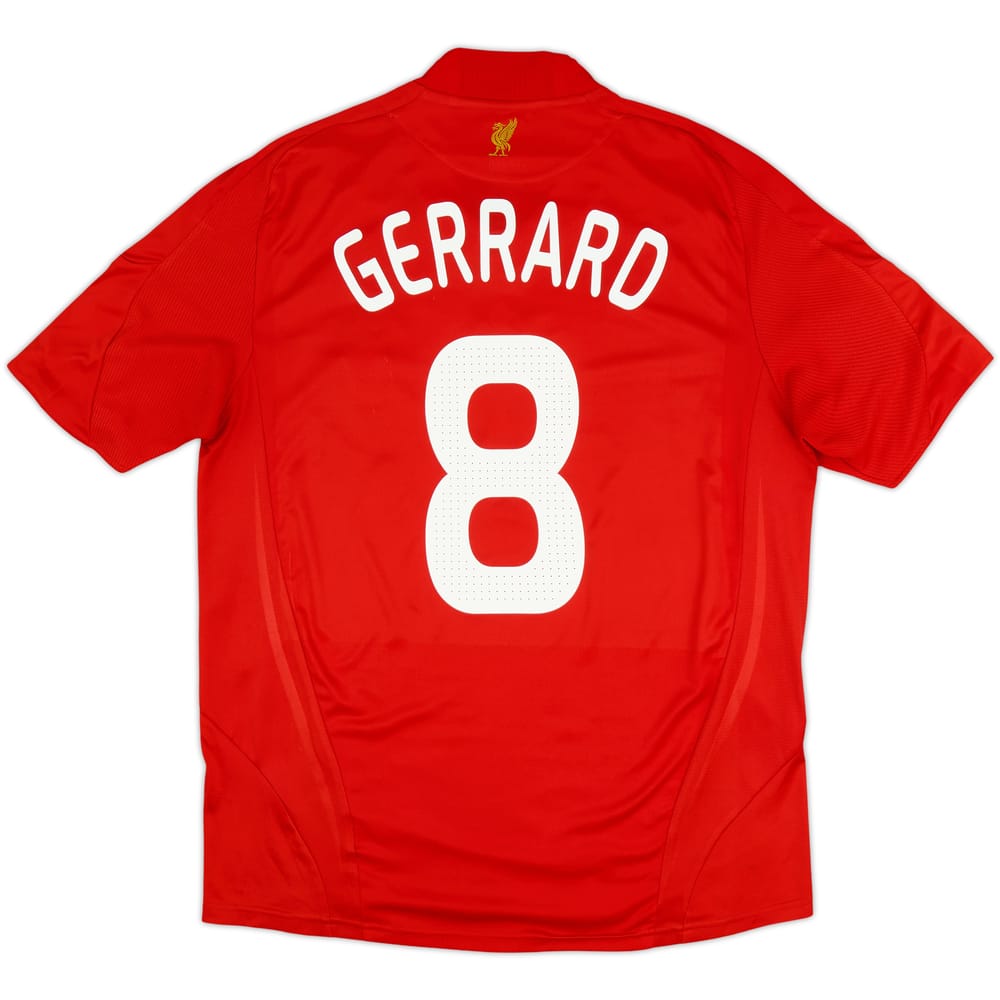 2008-10 Liverpool Home Shirt Gerrard #8 - 6/10 - (L)