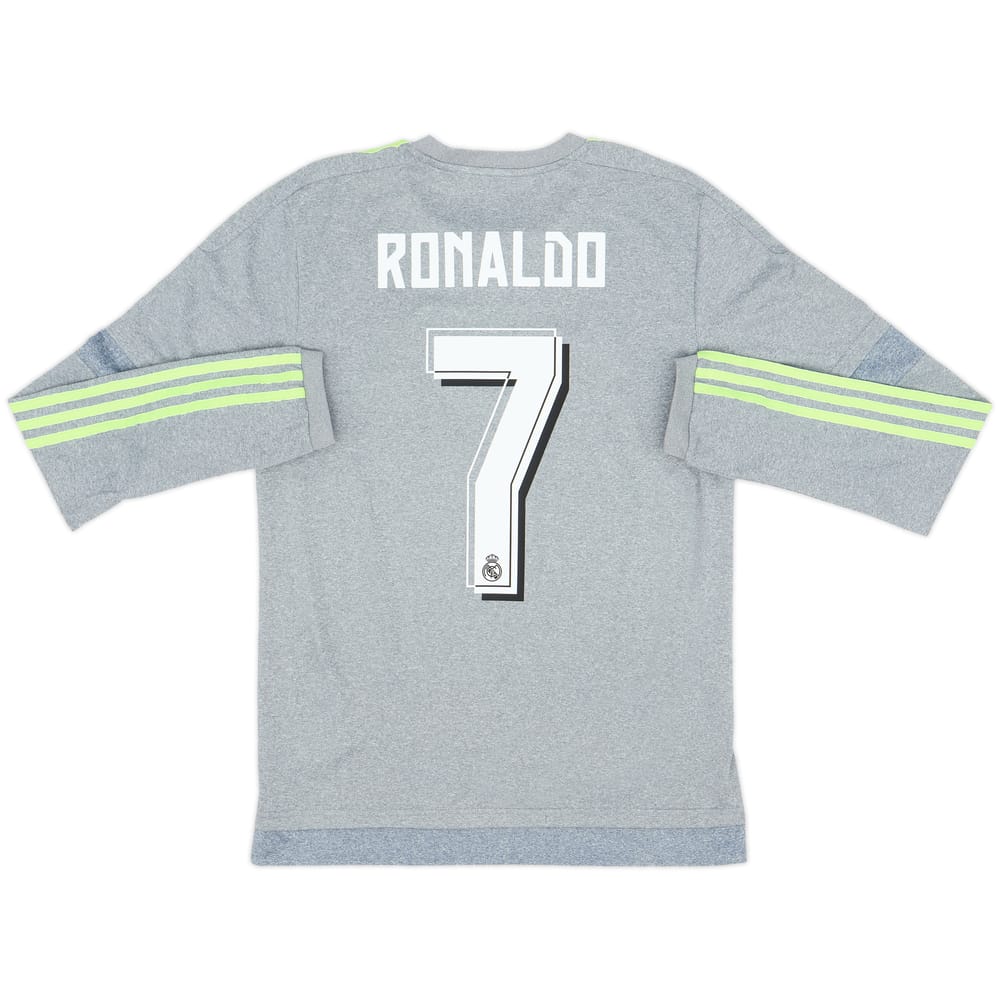 2015-16 Real Madrid Away L/S Shirt Ronaldo #7 - 8/10 - (S)