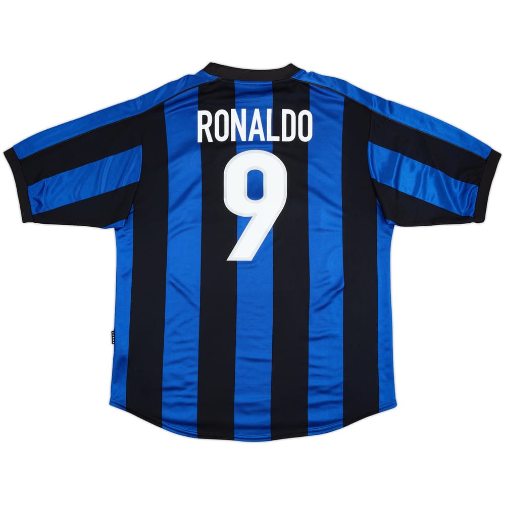 1999-00 Inter Milan Camiseta Local Ronaldo #9 - 9/10 - (XL)