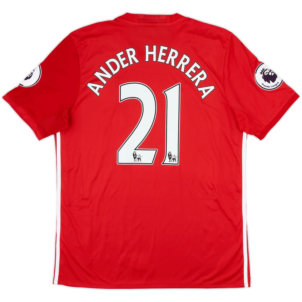 2016-17 Manchester United Home Shirt Ander Herrera #21 - 9/10 - (L)