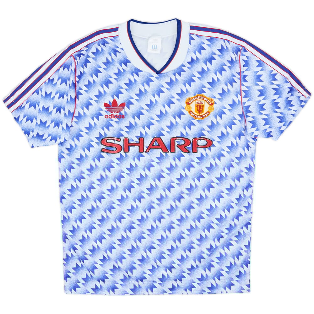 1990-92 Manchester United Camiseta Visitante - 4/10 - (L)