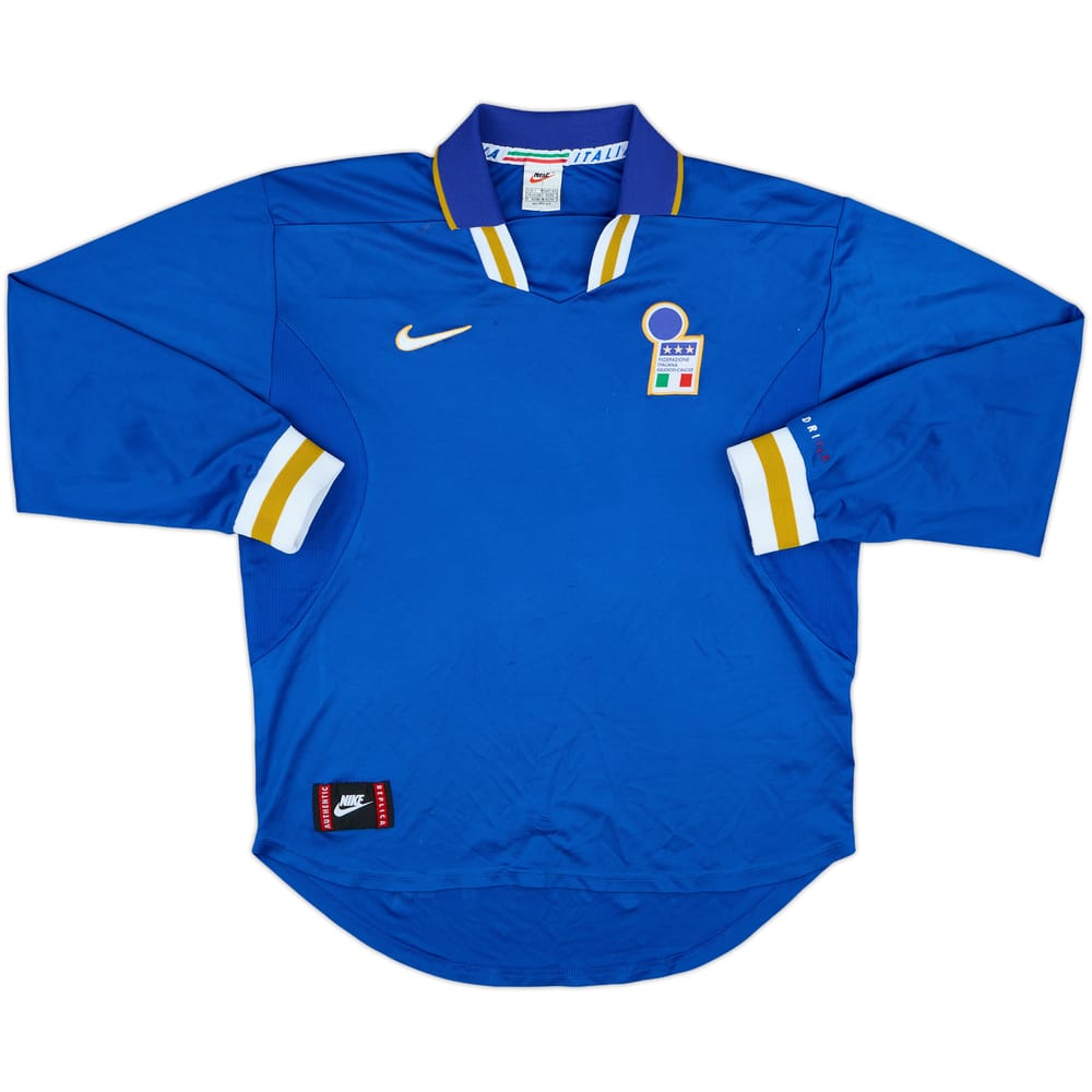 1996-97 Italy Home L/S Shirt - 7/10 - (L)