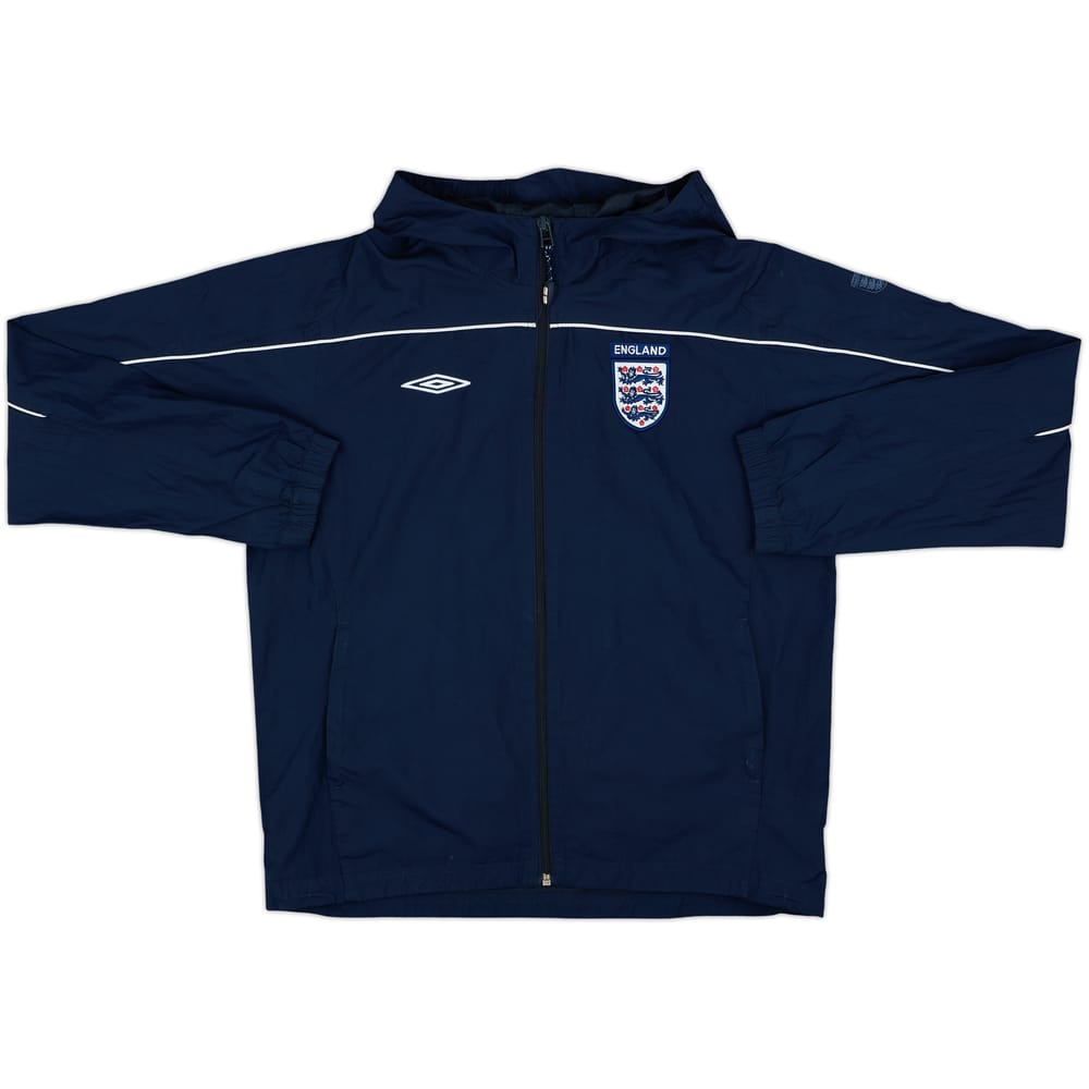 2004-06 England Umbro Hooded Track Jacket - 8/10 - (XL.Boys)