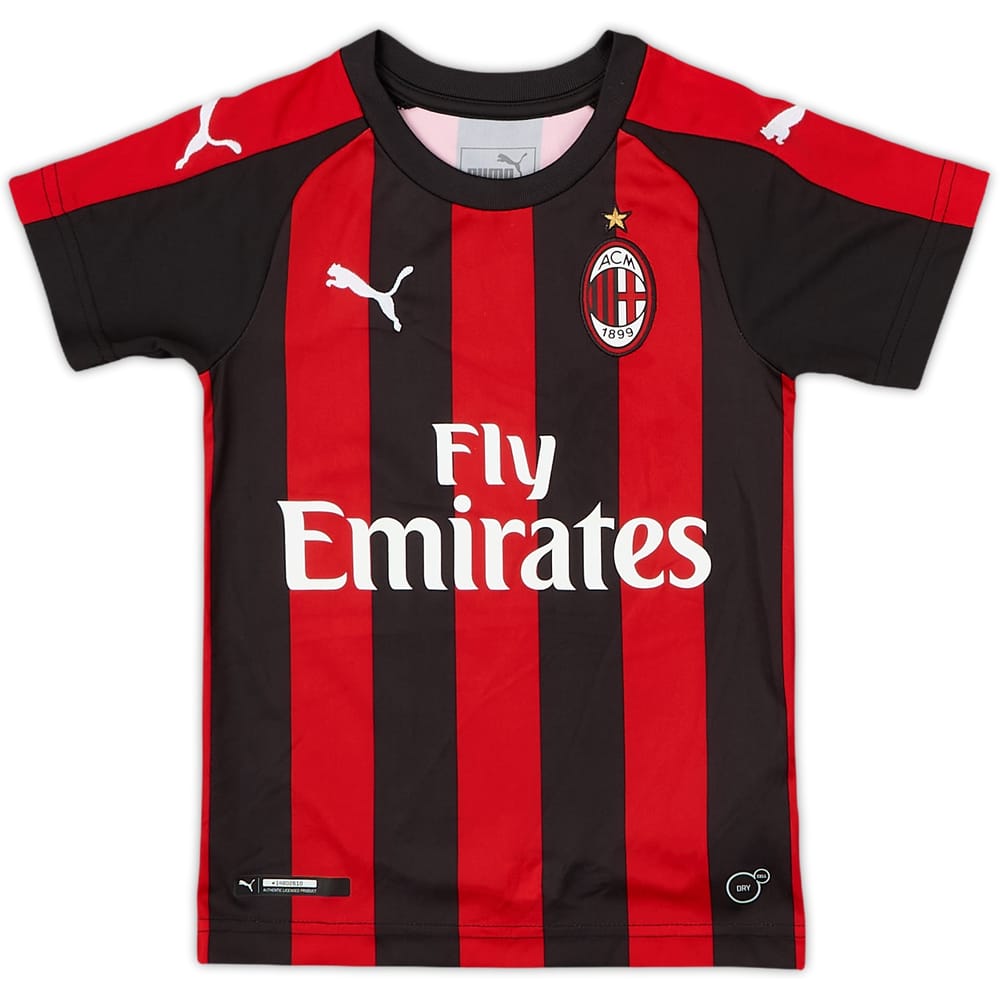 2018-19 AC Milan Home Shirt - 10/10 - (3-4 Years)