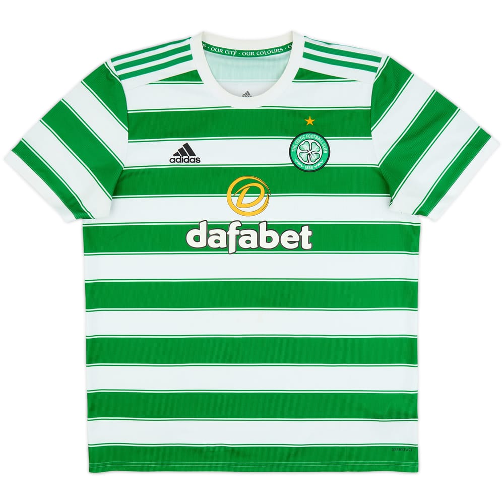 2021-22 Celtic Home Shirt - 9/10 - (XL)