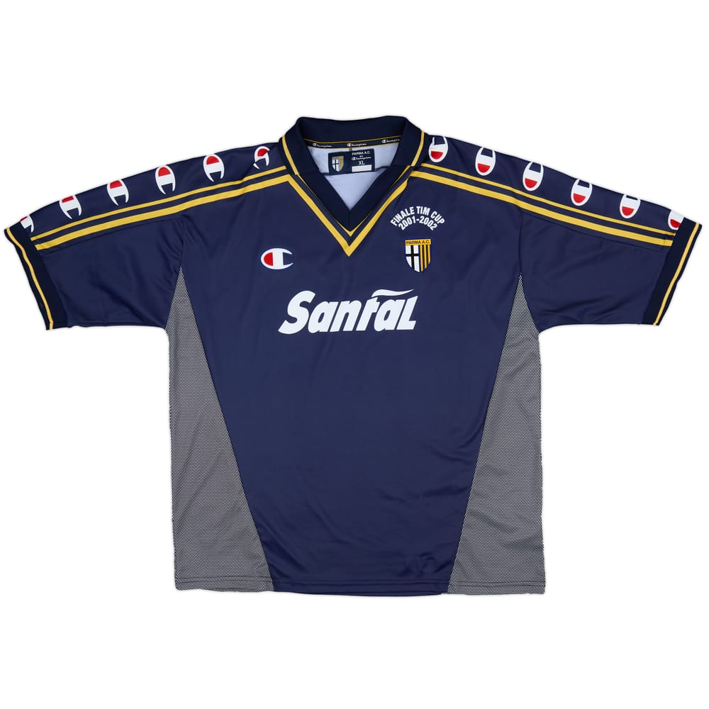 2001-02 Parma 'Signed' 'Finale TIM Cup' Away Shirt - 9/10 - (XL)