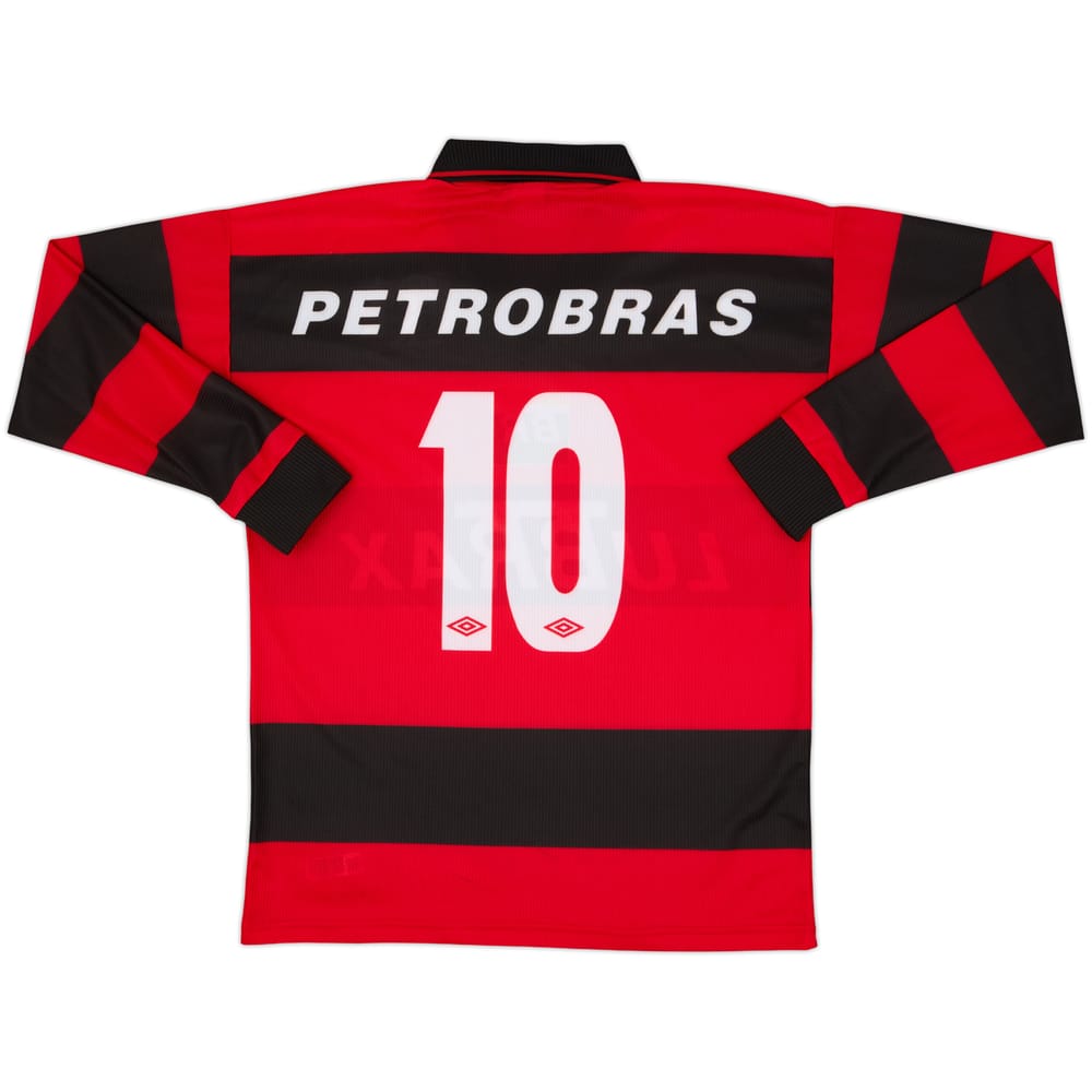 1999 Flamengo Home L/S Shirt #10 - 9/10 - (L)