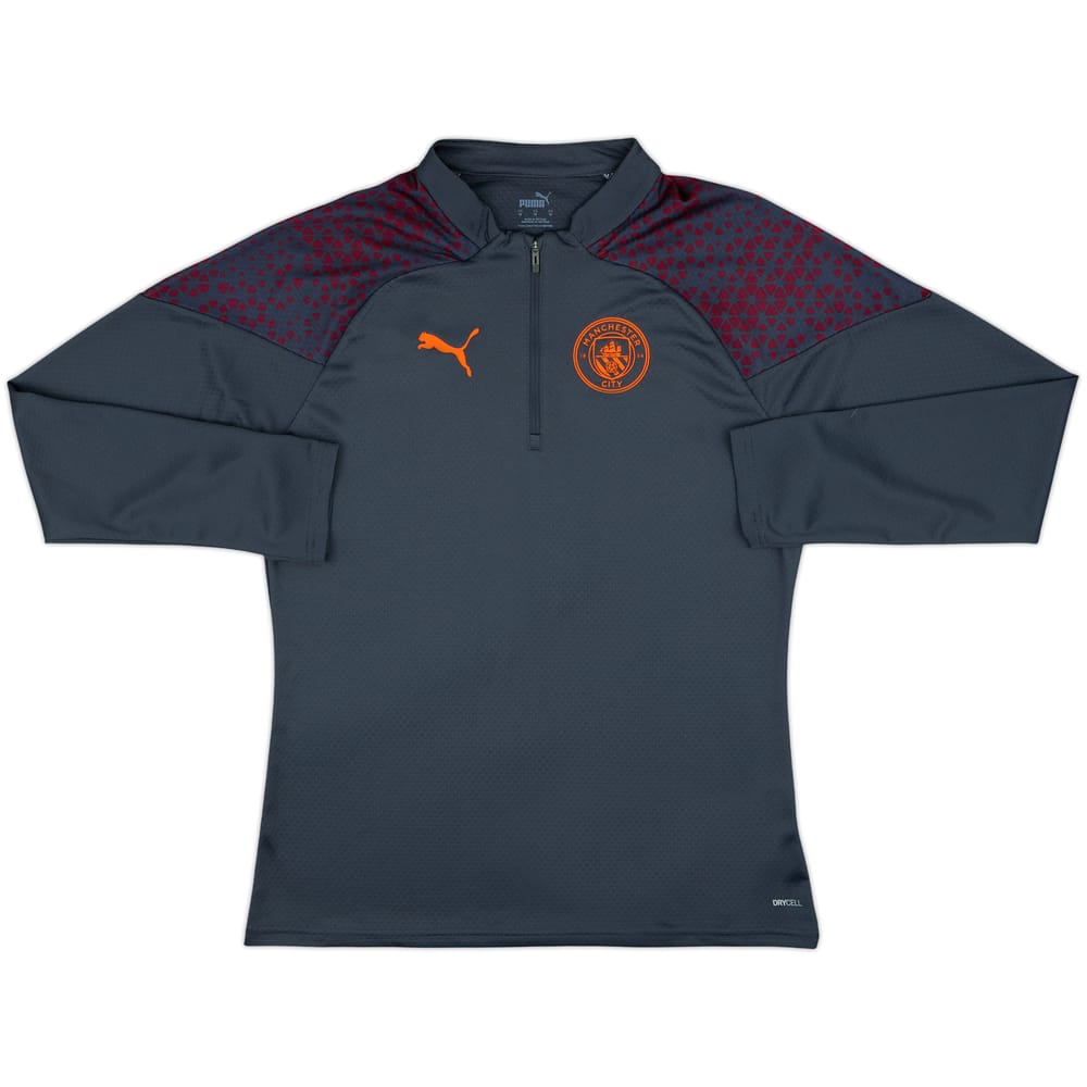 2023-24 Manchester City Puma 1/4 Zip Drill Top - 8/10 - (M)