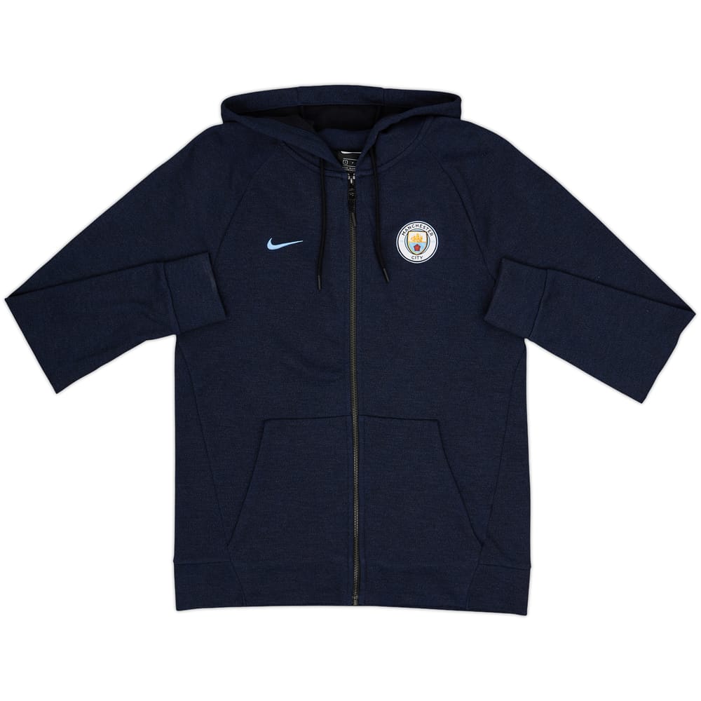 2017-18 Manchester City Nike Hooded Track Jacket - 9/10 - (S)