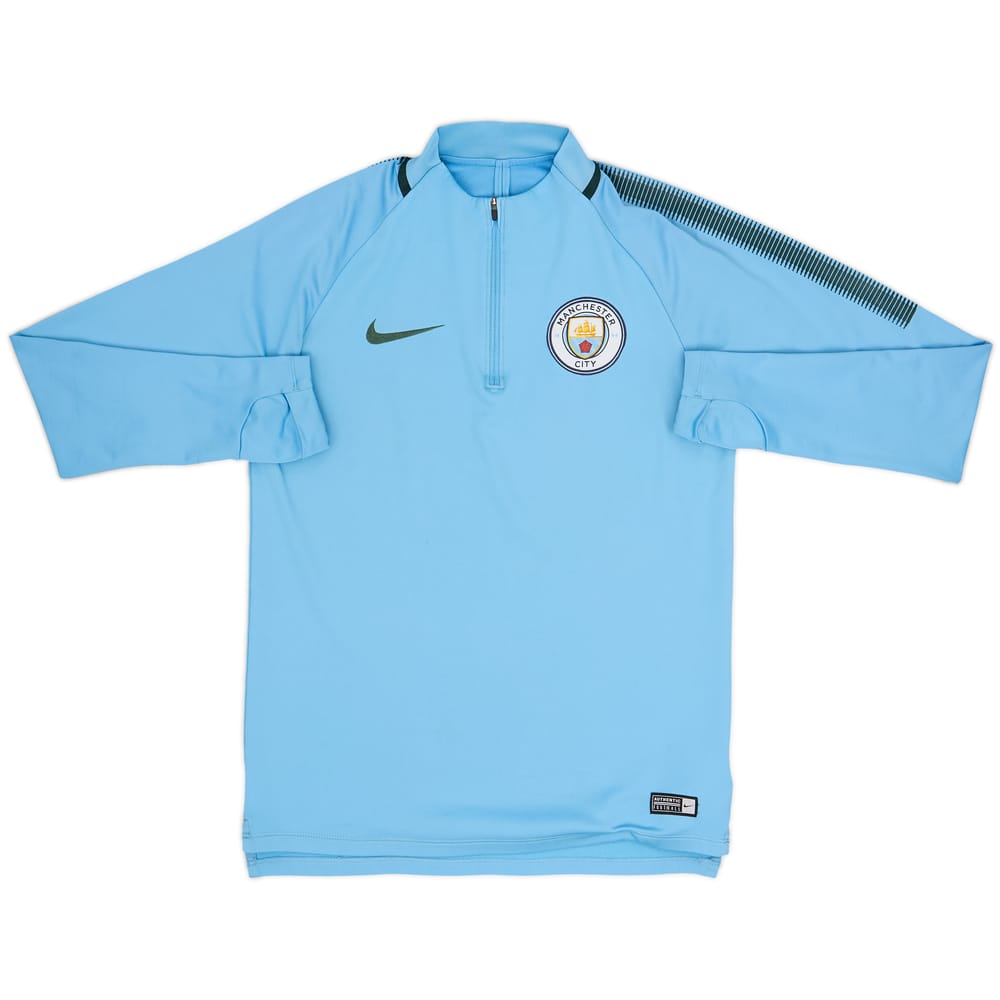 2018-19 Manchester City Nike 1/4 Zip Drill Top - 7/10 - (S)