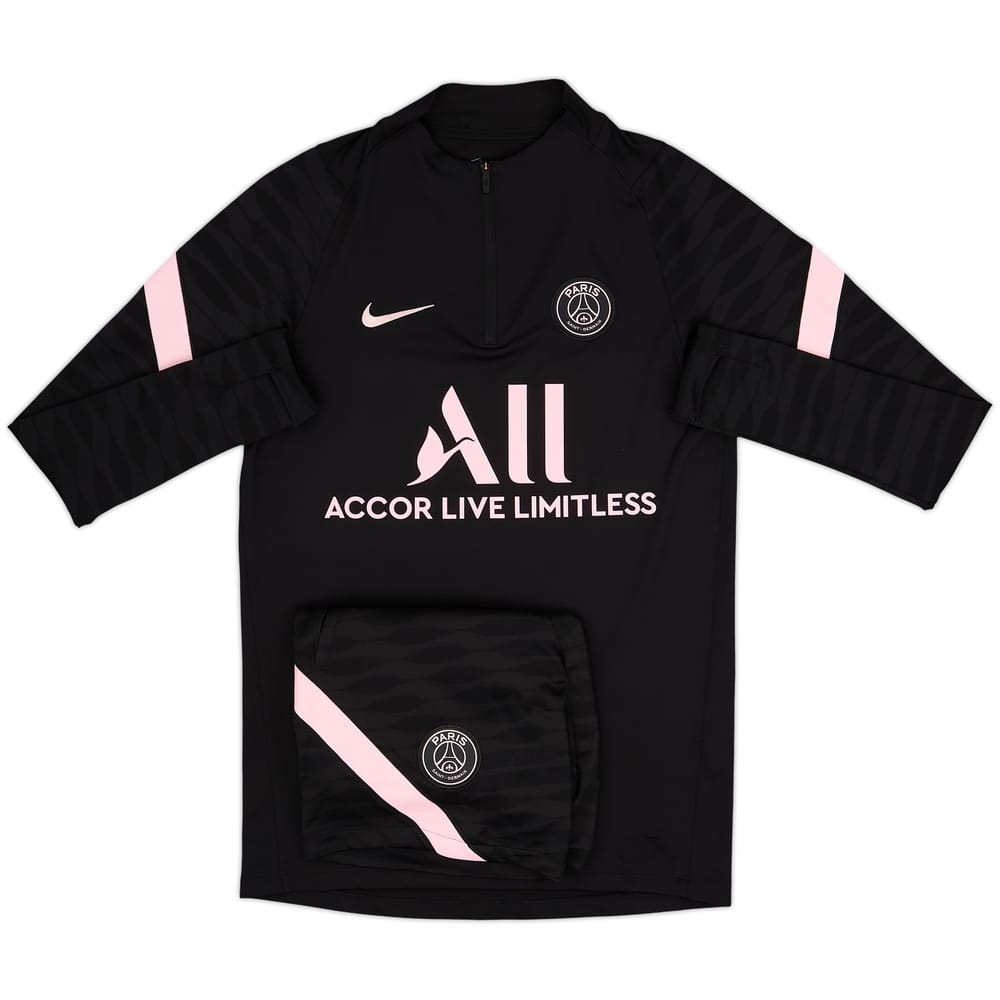 2021-22 Paris Saint-Germain Nike 1/4 Zip Drill Top & Shorts - 6/10 - (S)