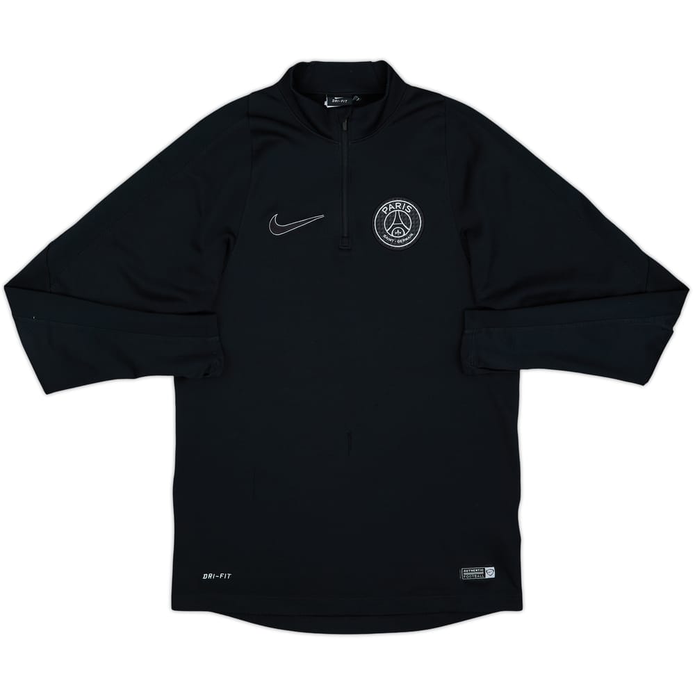 Top de entrenamiento con cierre de 1/4 Nike del Paris Saint-Germain 2015-16 - 6/10 - (S)