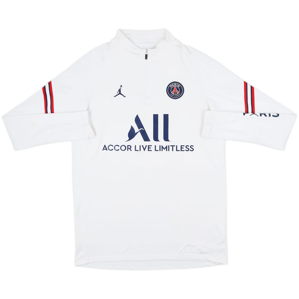 2021-22 Paris Saint-Germain Jordan 1/4 Zip Training Top - 6/10 - (M)